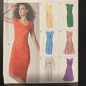 Vogue V8787 8787 Pattern UNCUT Easy Options Sleeveless Short Vogue V8787 8787 Pattern UNCUT Easy Options Sleeveless Short