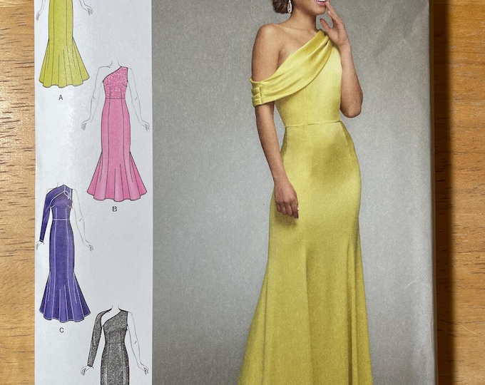 Simplicity S8870 8870 Pattern UNCUT Asymmetrical Fit Flare Evening ...