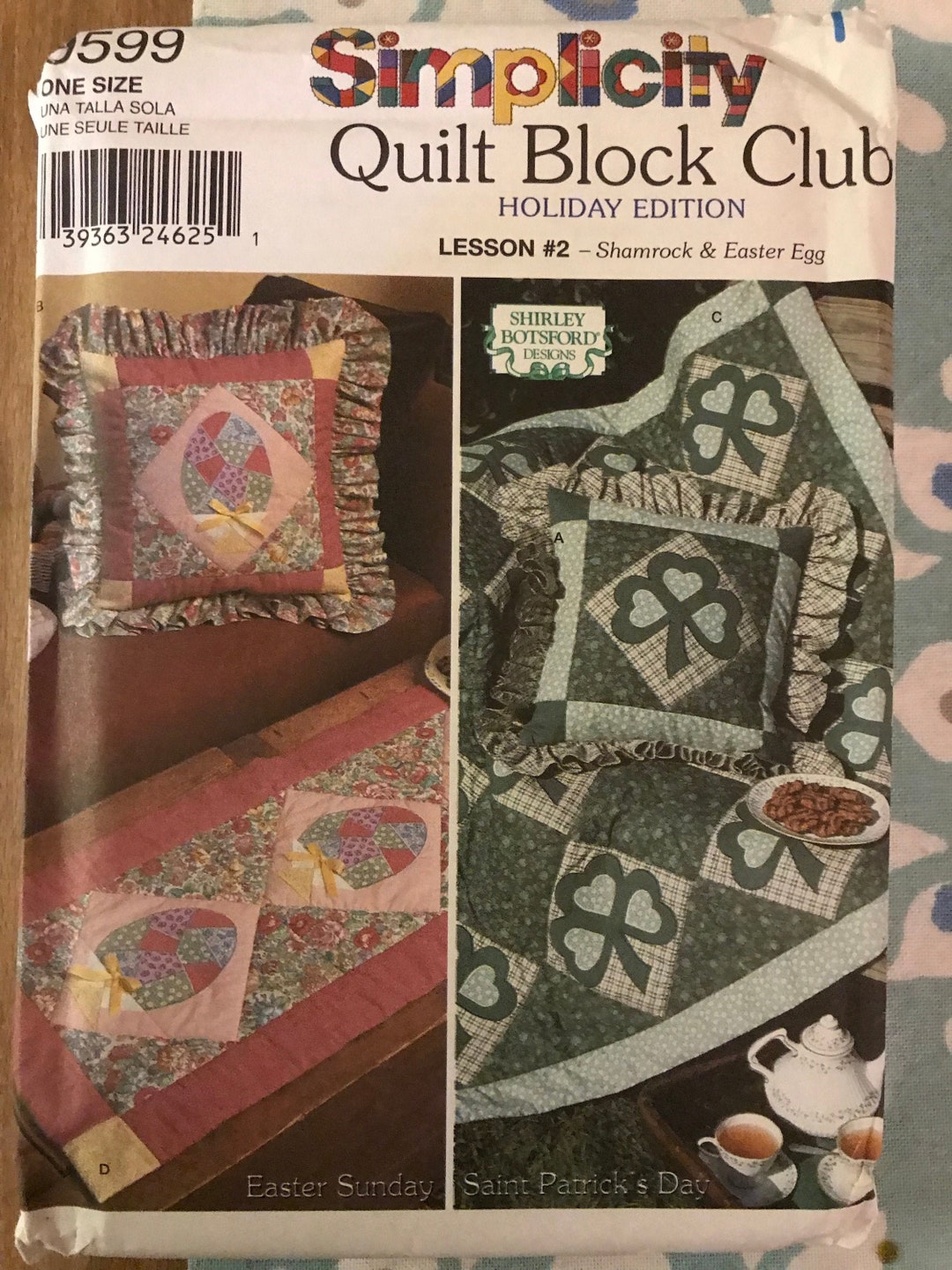 Simplicity 9599 Pattern UNCUT Shirley Botsford Designs Quilt - Etsy