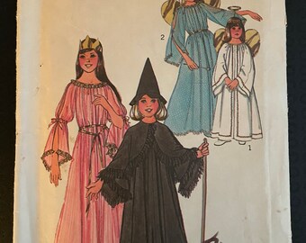 アンティーク　ドレス Simplicity 7684 Pattern UNCUT 1970s Vintage Girl's Halloween