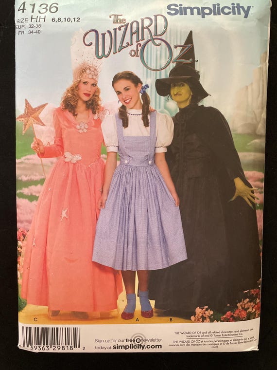 TILDA MA TILDA ♥ The Wizard Of Oz Dress /追跡付 Simplicity 4136 or 0854 Pattern UNCUT Classic Wizard of Oz