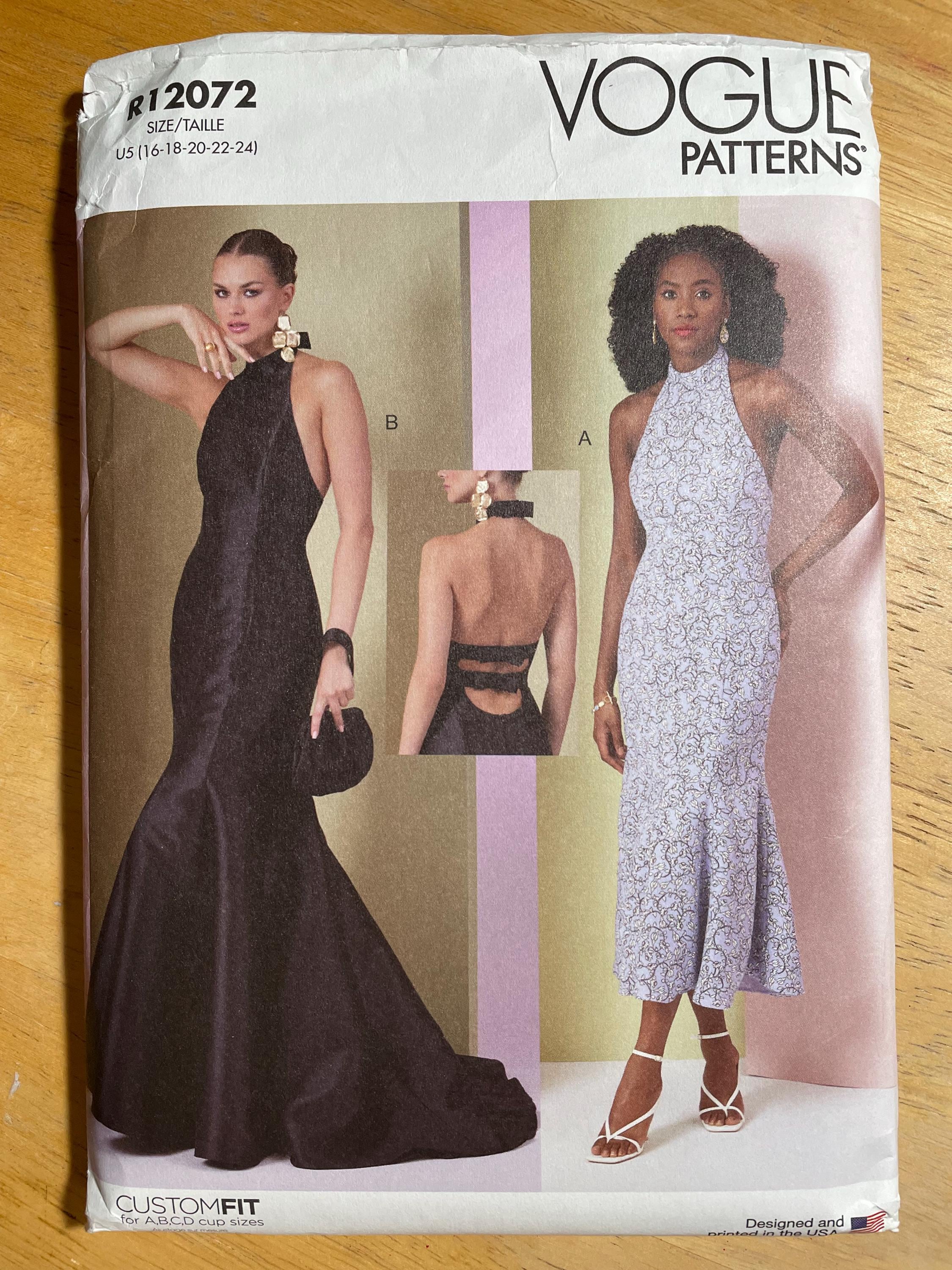VOGUE Designer V1174 海外ドレス型紙 Vogue V2010 2010 12072 Pattern UNCUT Athletic Cut Sleeveless