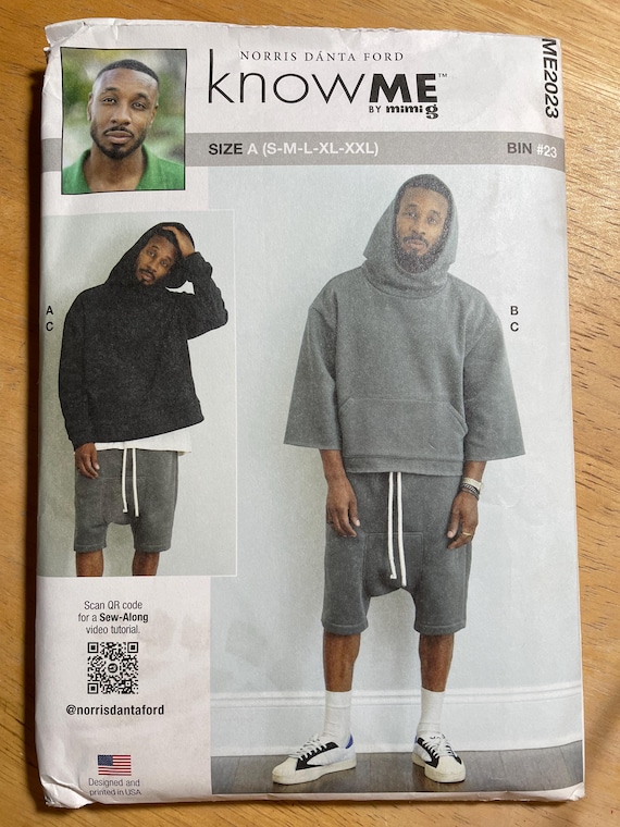 Know ME ME 2023 2023 Pattern UNCUT Mimi G Norris Danta Ford Style Hoodie & Dropped Crotch Shorts Size xS S M L xL xXL