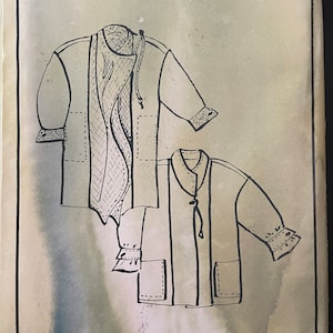 May include: A vintage sewing pattern booklet with a beige cover and black ink illustrations of two jackets. The title is "in the Studio" with "with Lois Ericson" below it. The bottom of the cover says "one".