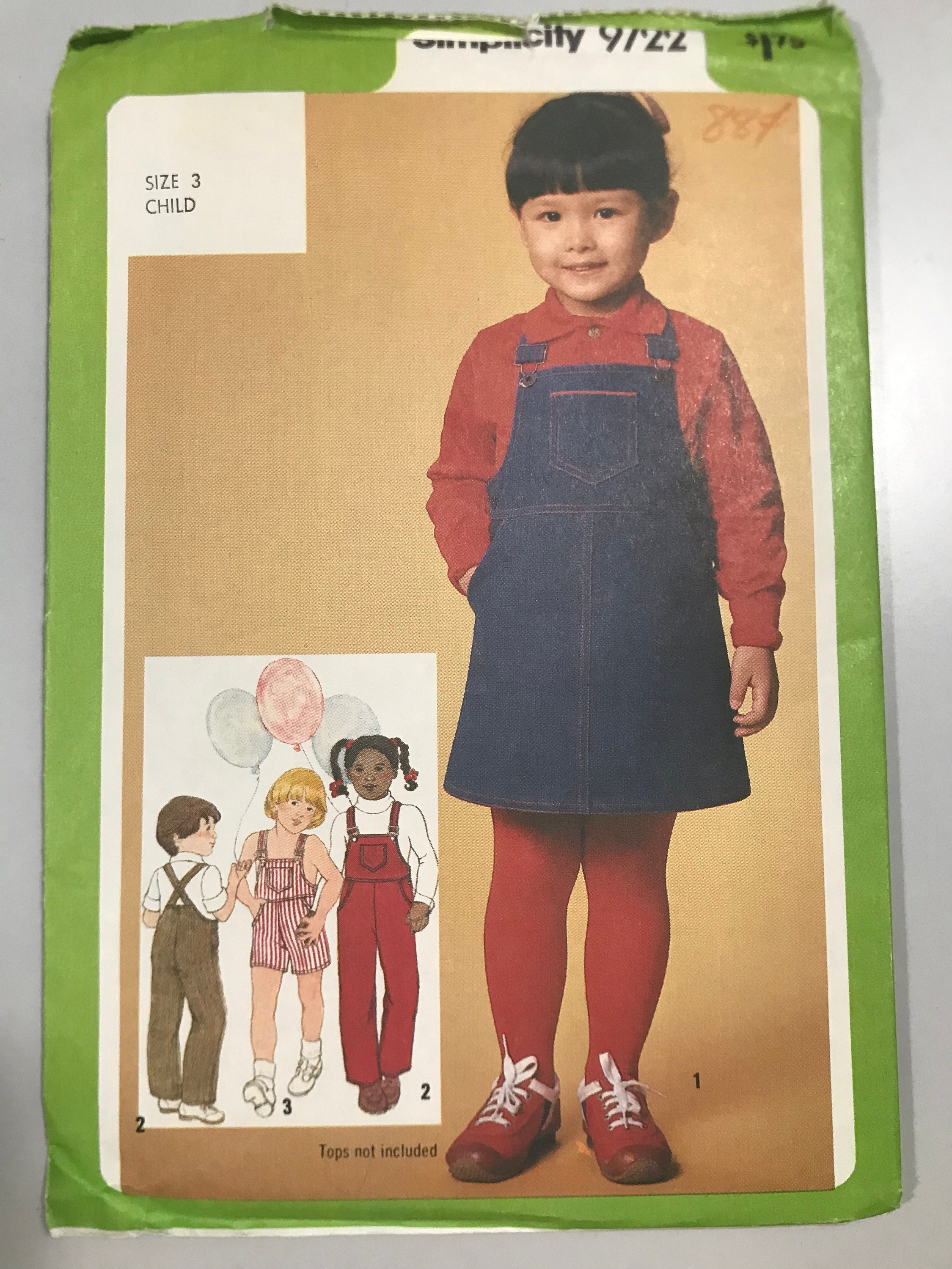 Simplicity Pattern 8522 A (3 4 5 6 7 8) Child Dresses & Purses From Ruby Jean's Closet, Paper, White, 22 X 15 X 1 Cm