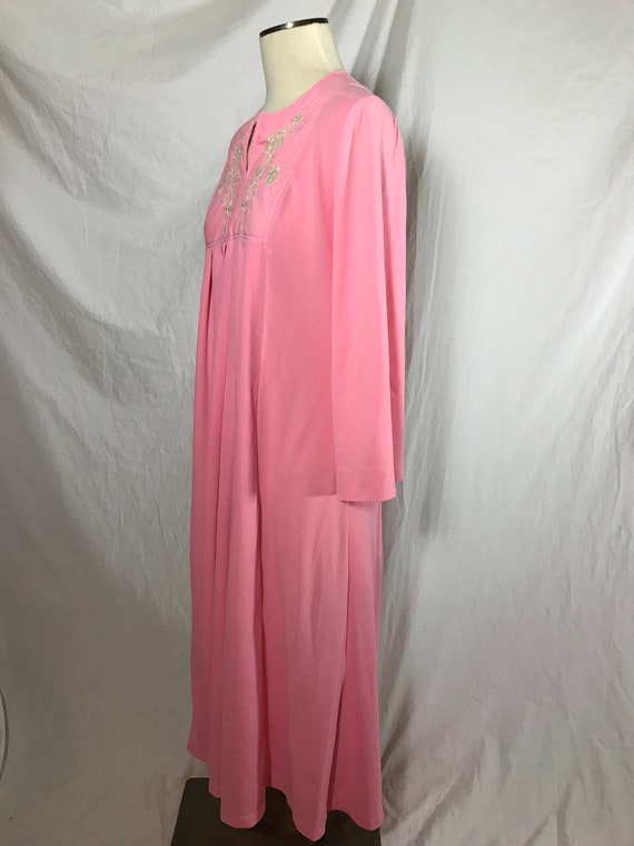 1970s Vintage Miss Elaine Bubblegum Pink Back Zip… - image 4
