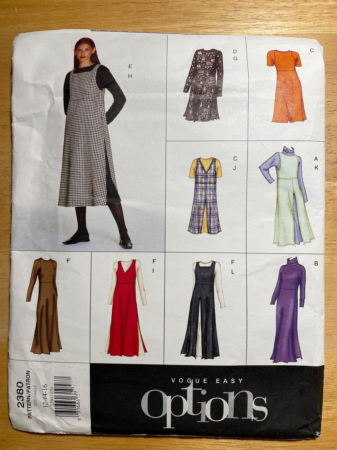 Over Dress Pattern Vogue 2380 Pattern UNCUT Very Easy Jewel Neck or Bias Cowl Dress ...