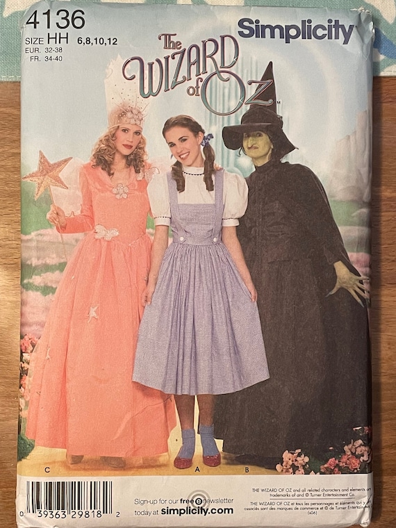 Simplicity 4136 or 0854 Pattern UNCUT Classic Wizard of Oz