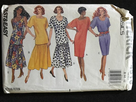 Butterick 4916 Pattern UNCUT 1990s Classics Easy Loose Fitting | Etsy