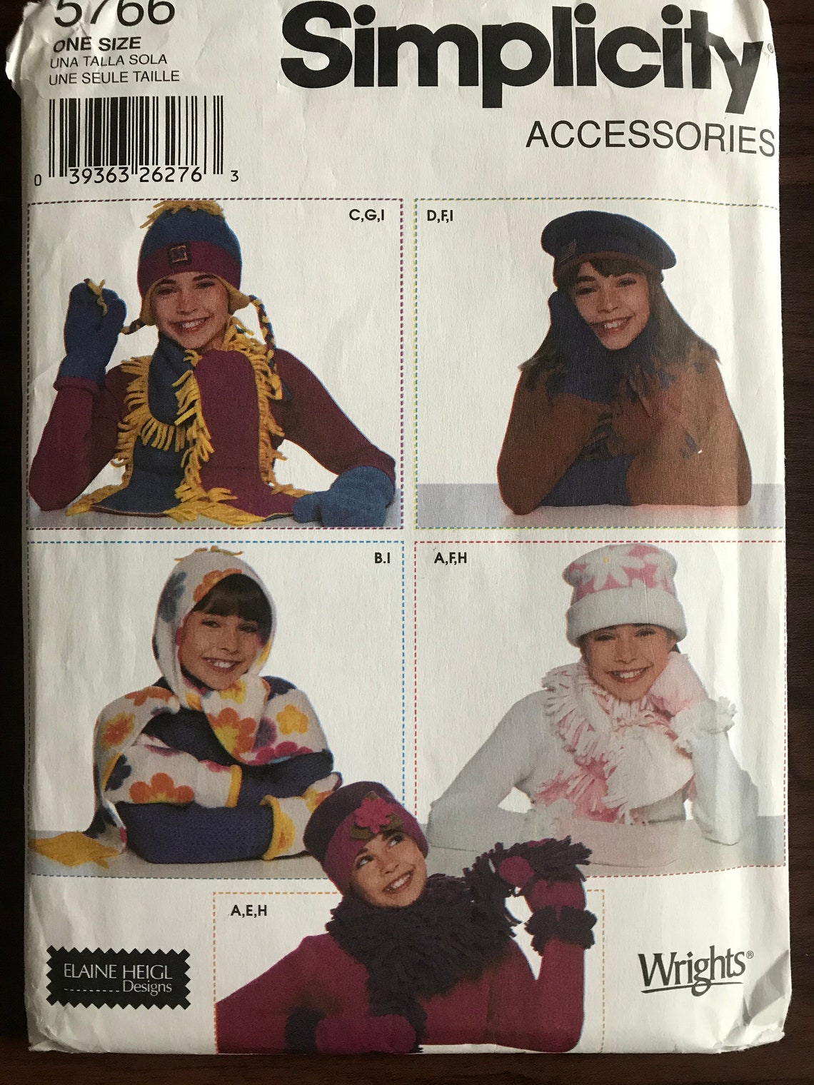 Simplicity 5766 Pattern UNCUT Girl's Winter Accessories by | Etsy