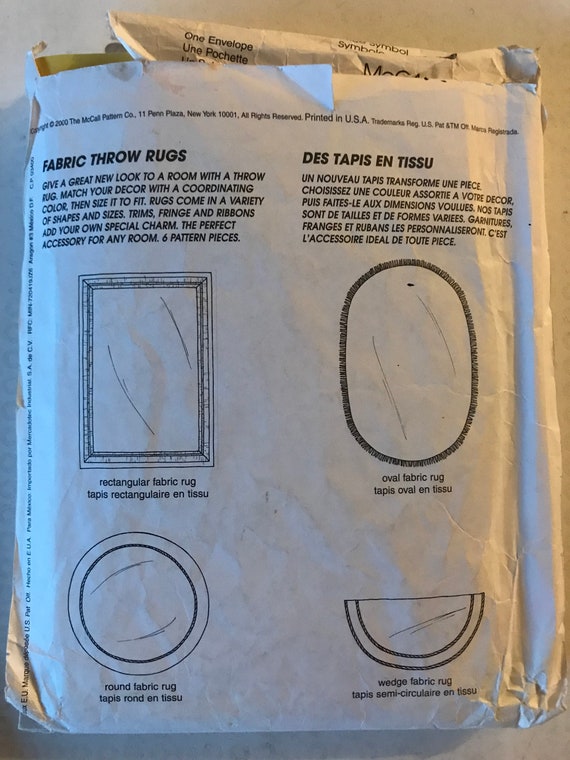 McCall's Home Decorating 2450 Pattern 1999 10 pillows round,headrest Uncut McCall's Home Decorating 2450 Pattern 1999 10 pillows round,headrest Uncut