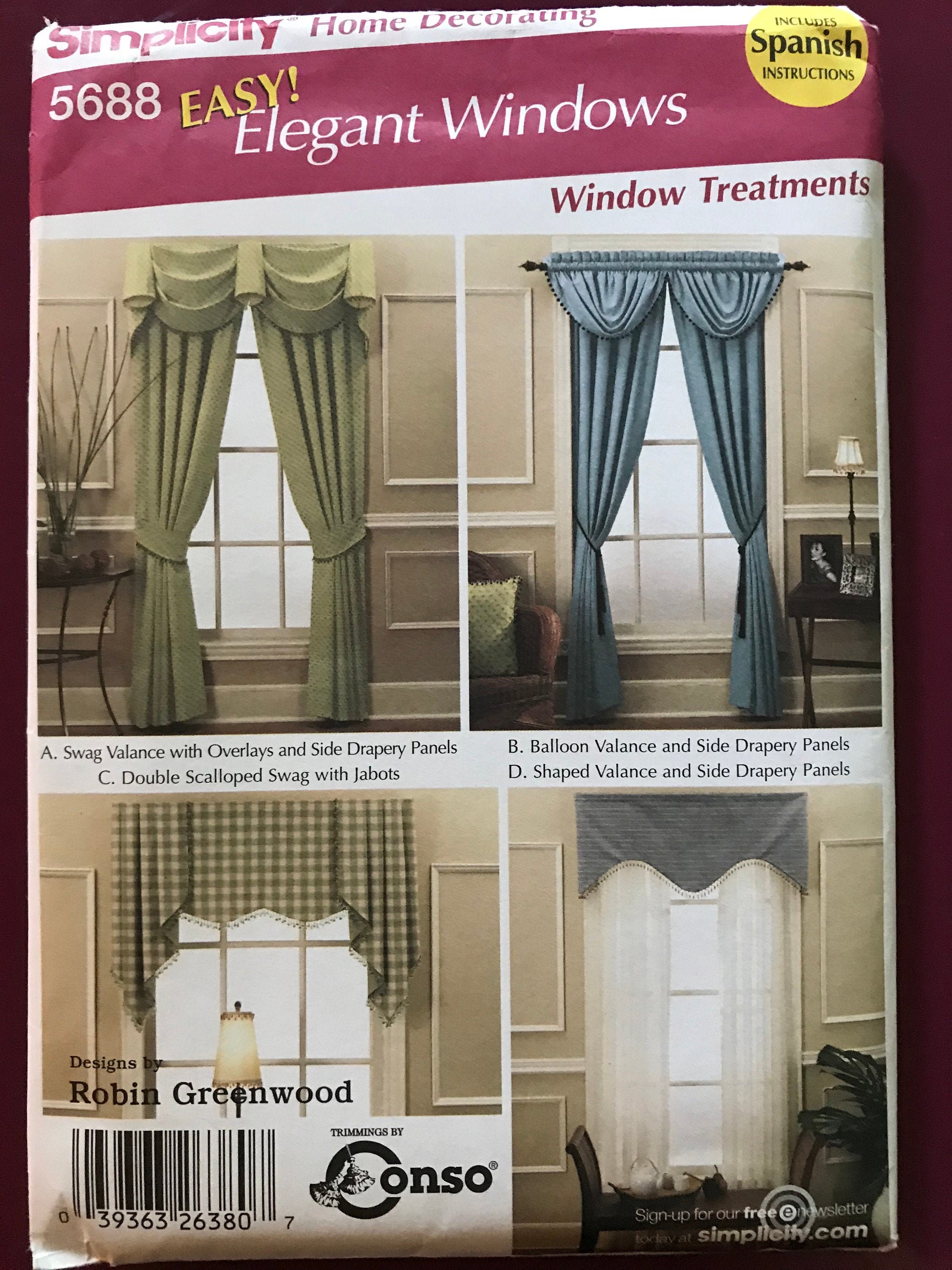 Sewing & Fiber Craft Supplies & Tools Sewing Simplicity Sewing Pattern 5688 Robin Greenwood Easy