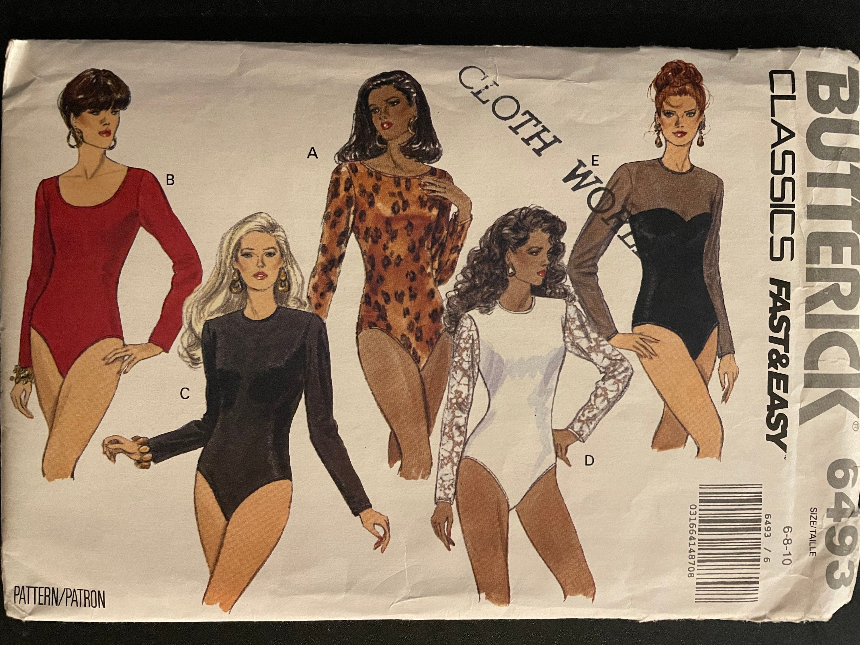 Butterick 6493 Pattern UNCUT 1990s Vintage Classics Fast