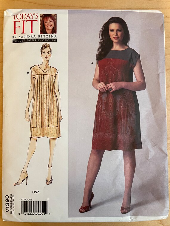 Vogue V1390 1390 Pattern UNCUT Today's Fit Sandra Betzina - Etsy