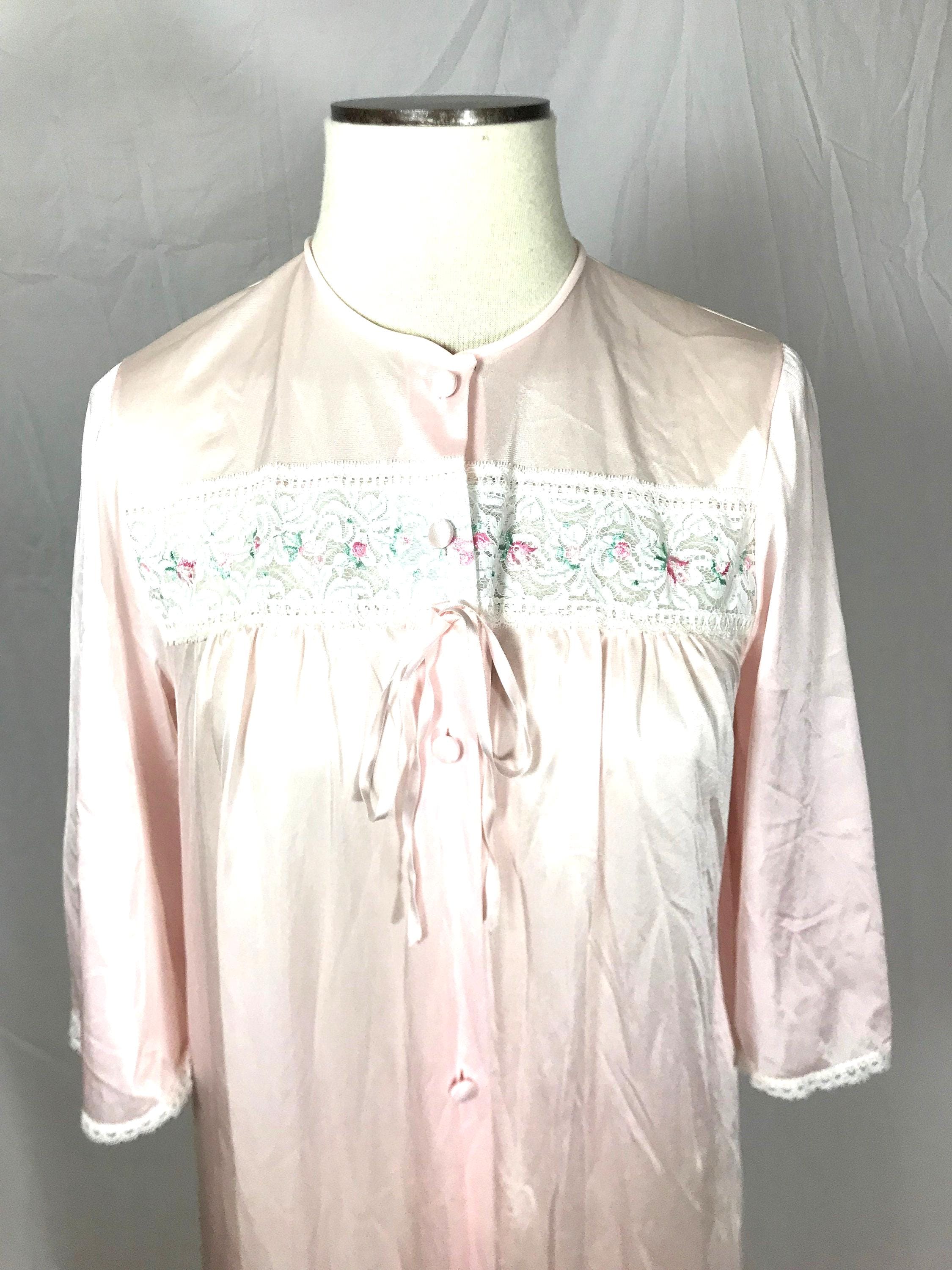 ladies button down dressing gown Womens Button Dressing Gown