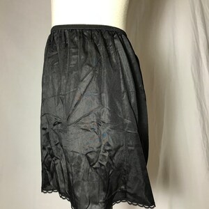 Vintage Wondermaid Black Nylon Half Slip in Mini Length Back - Etsy