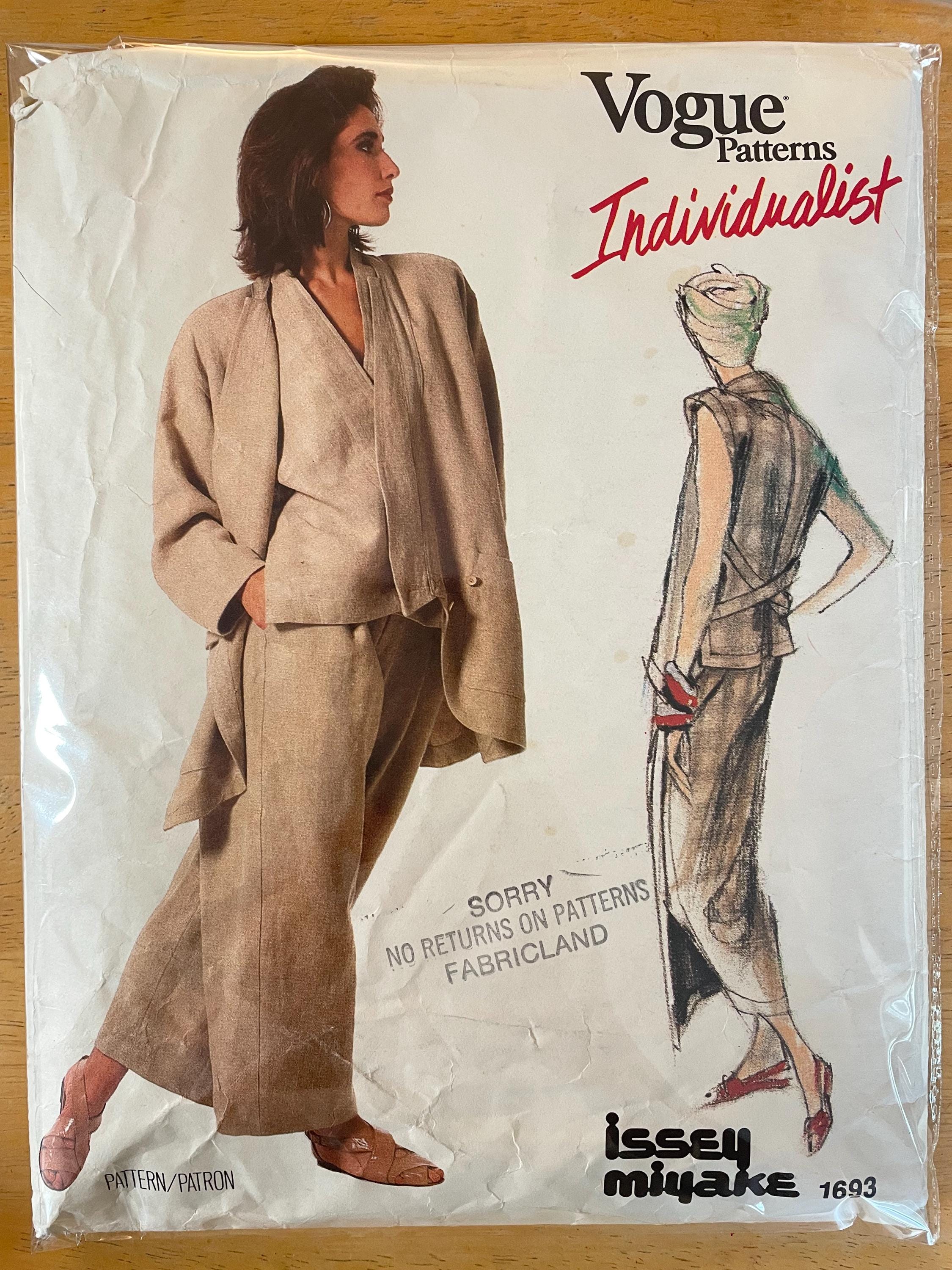 大人の上質  1693 Vogue Pattern Individualist 1980s Vintage Complete CUT 邦楽