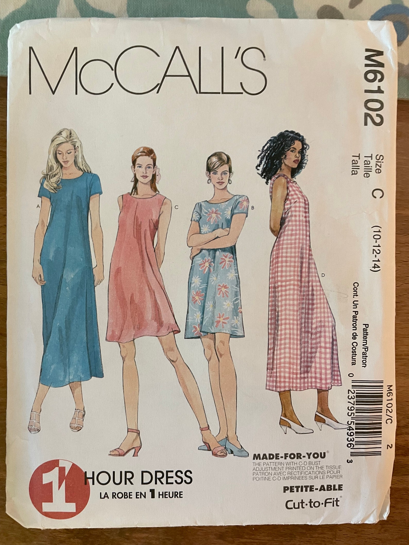 Mccalls M6102 6102 8108 Pattern Easy One Hour Pullover Summer Etsy
