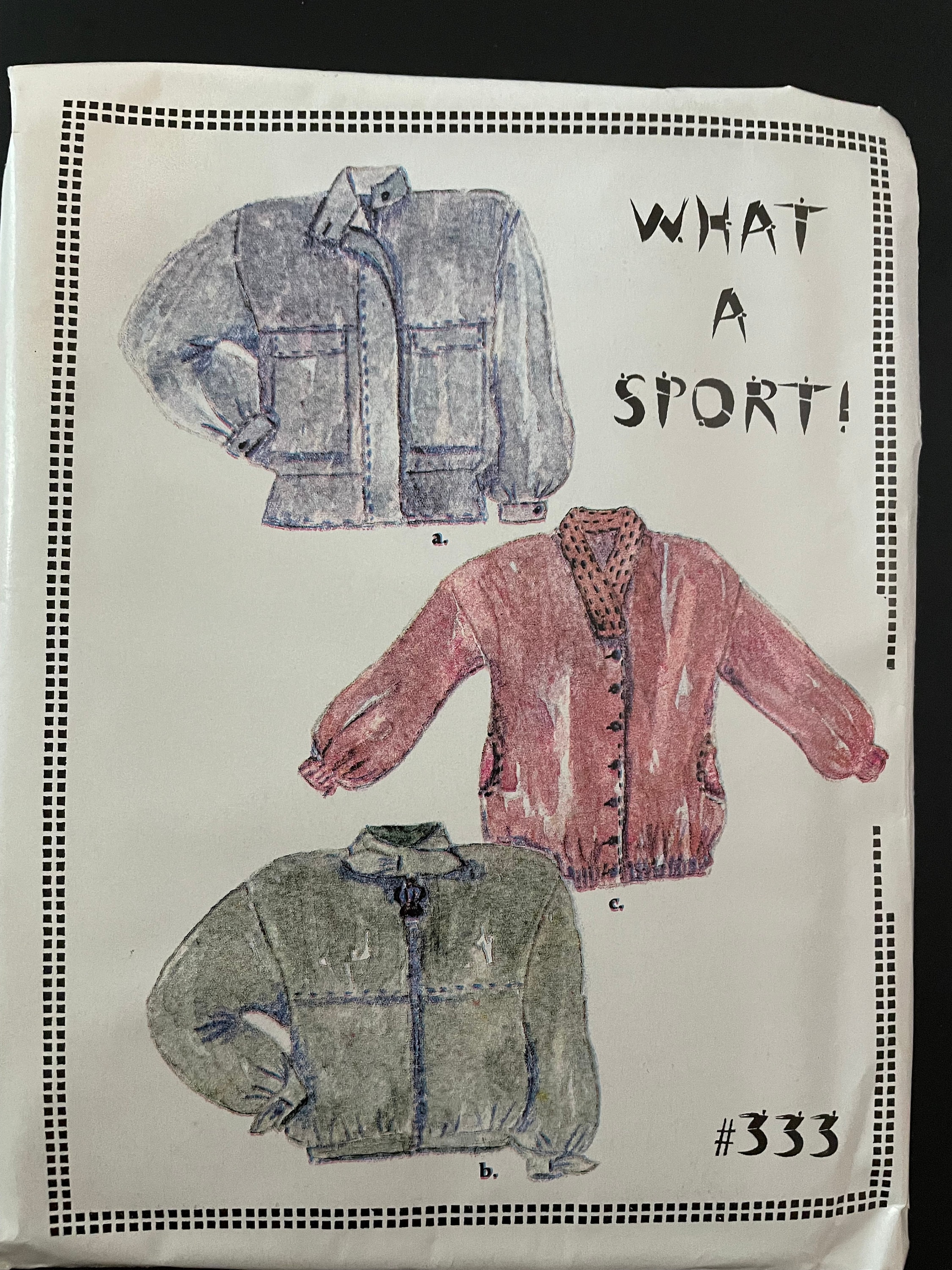 その他 Me What A Sport 333 Pattern UNCUT Vintage Lois Ericson Linda