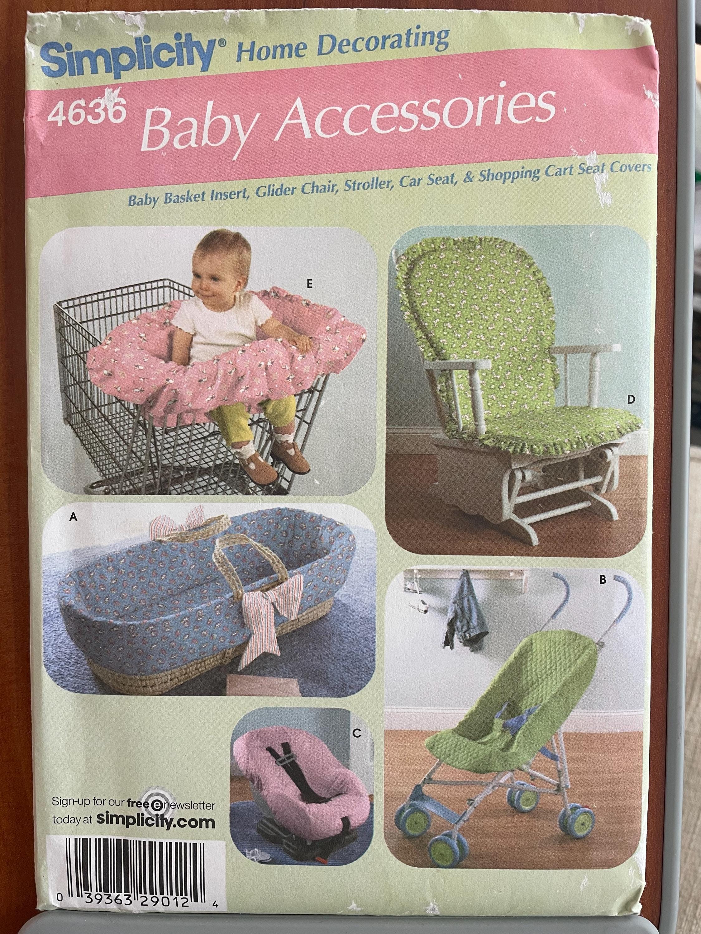 Simplicity 4636 Pattern UNCUT 2000s Babies Accessories Baby Basket