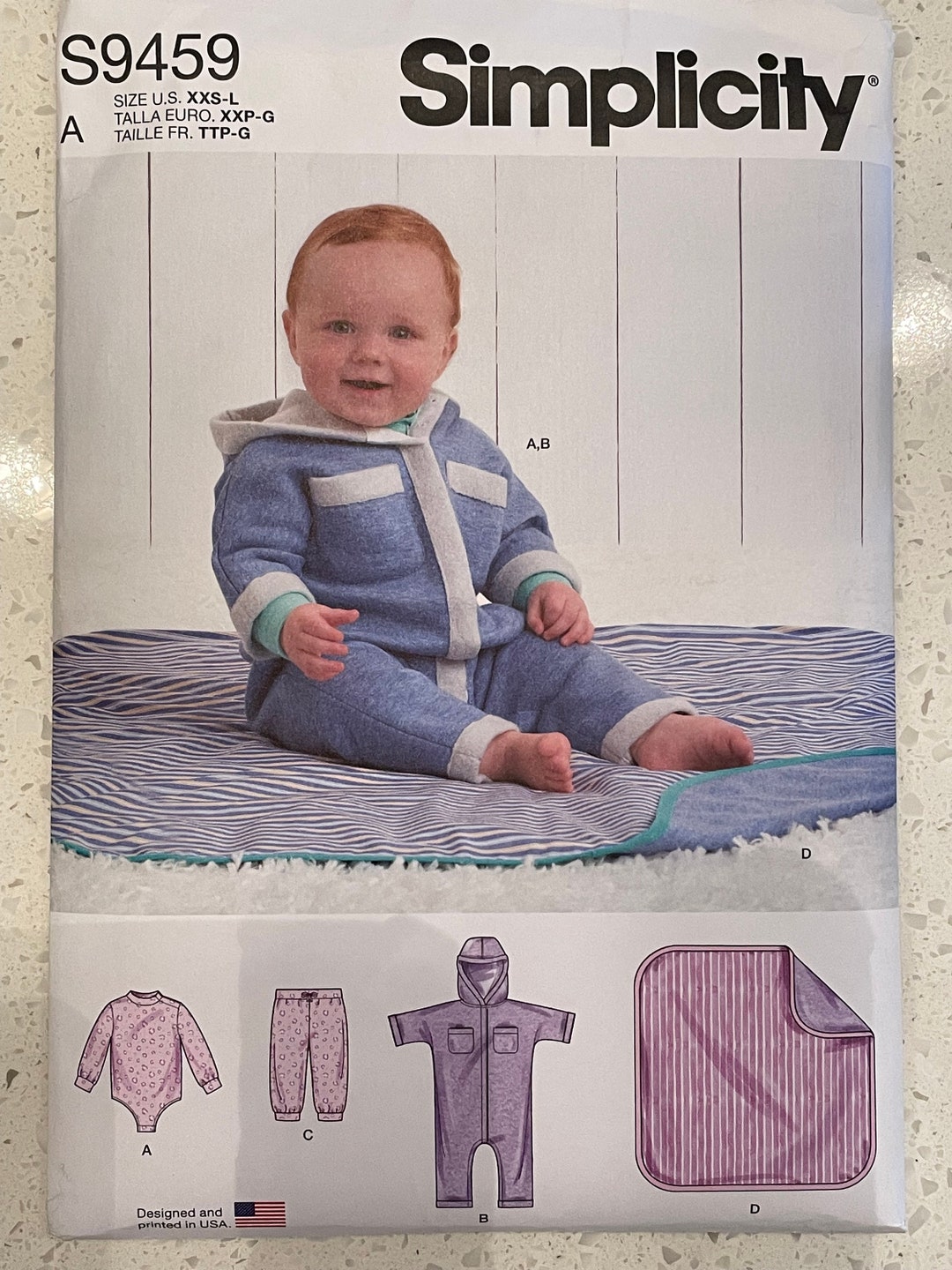 Simplicity S9459 9459 Pattern UNCUT Infant's Baby's Layette