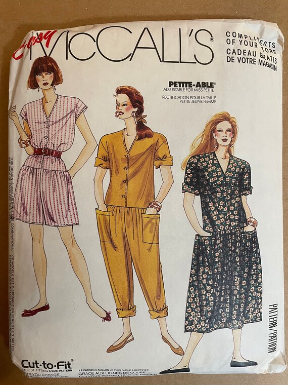 Mccalls 0022 Pattern UNCUT 1990s Easy Jumpsuit Romper or Dress - Etsy