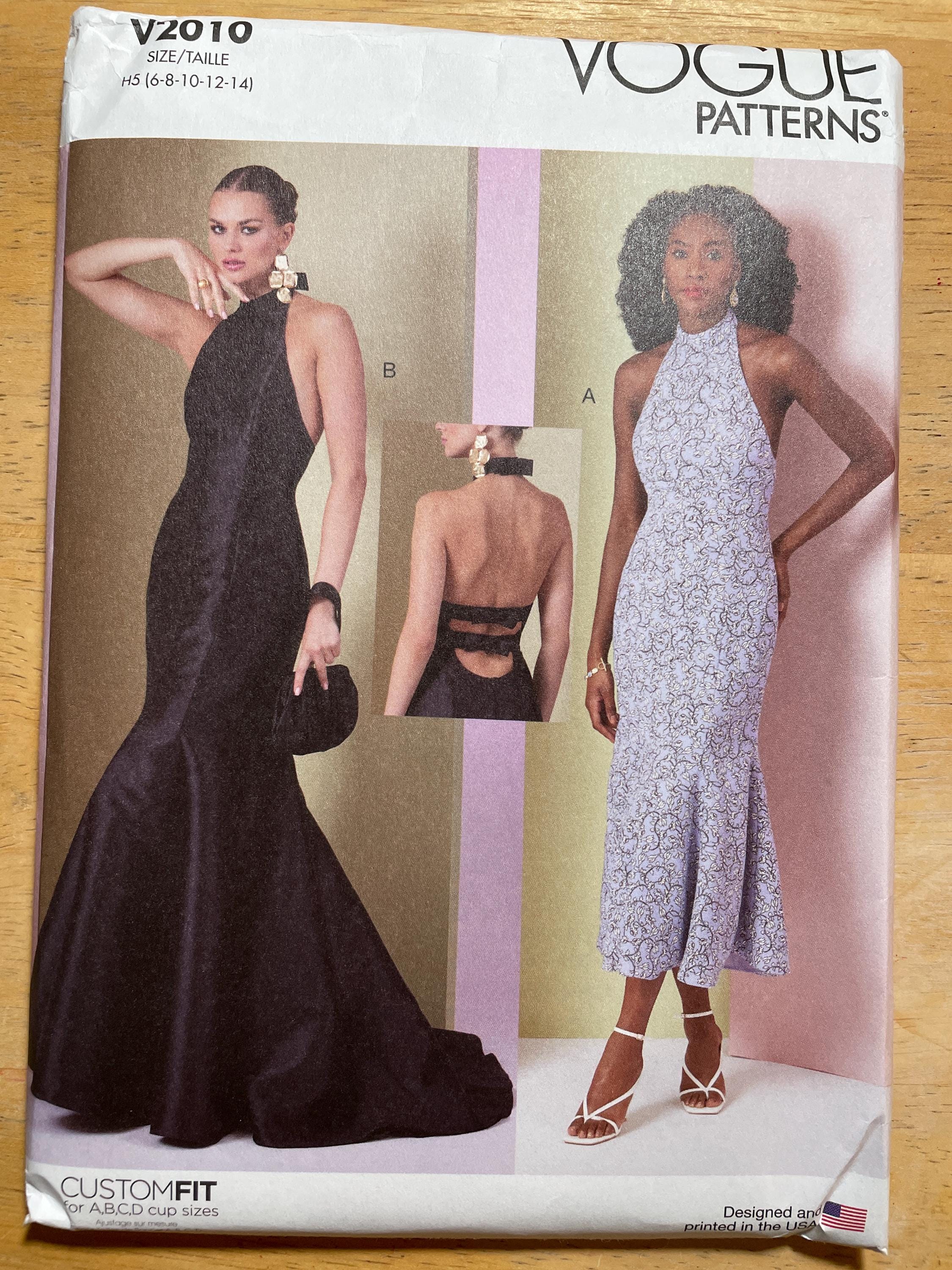 Vogue V2010 2010 12072 Pattern UNCUT Athletic Cut Sleeveless