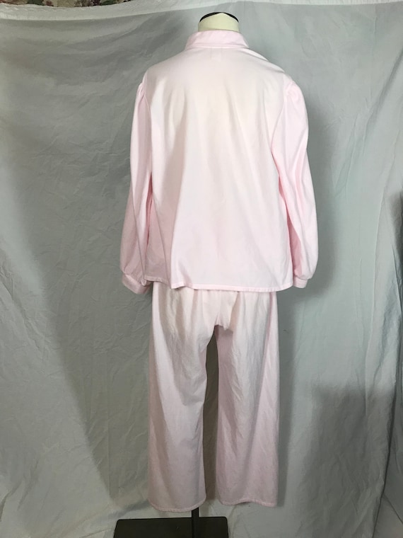 Vintage Carriage Court Sears Pink Poly Fleece Paj… - image 8