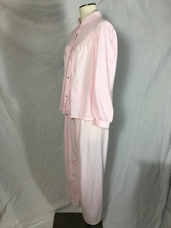 Vintage Carriage Court Sears Pink Poly Fleece Paj… - image 6