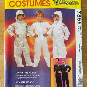 McCalls 7856 Pattern UNCUT Next Generation Star Trek, Sci Fi or Astronaut Uniform Space Travel Jumpsuit Costume Adult Large