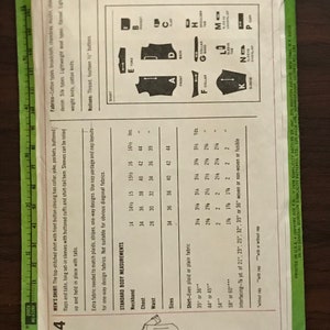 Simplicity 8444 Pattern CUT Complete1970s Man Buton Front Long Sleeve