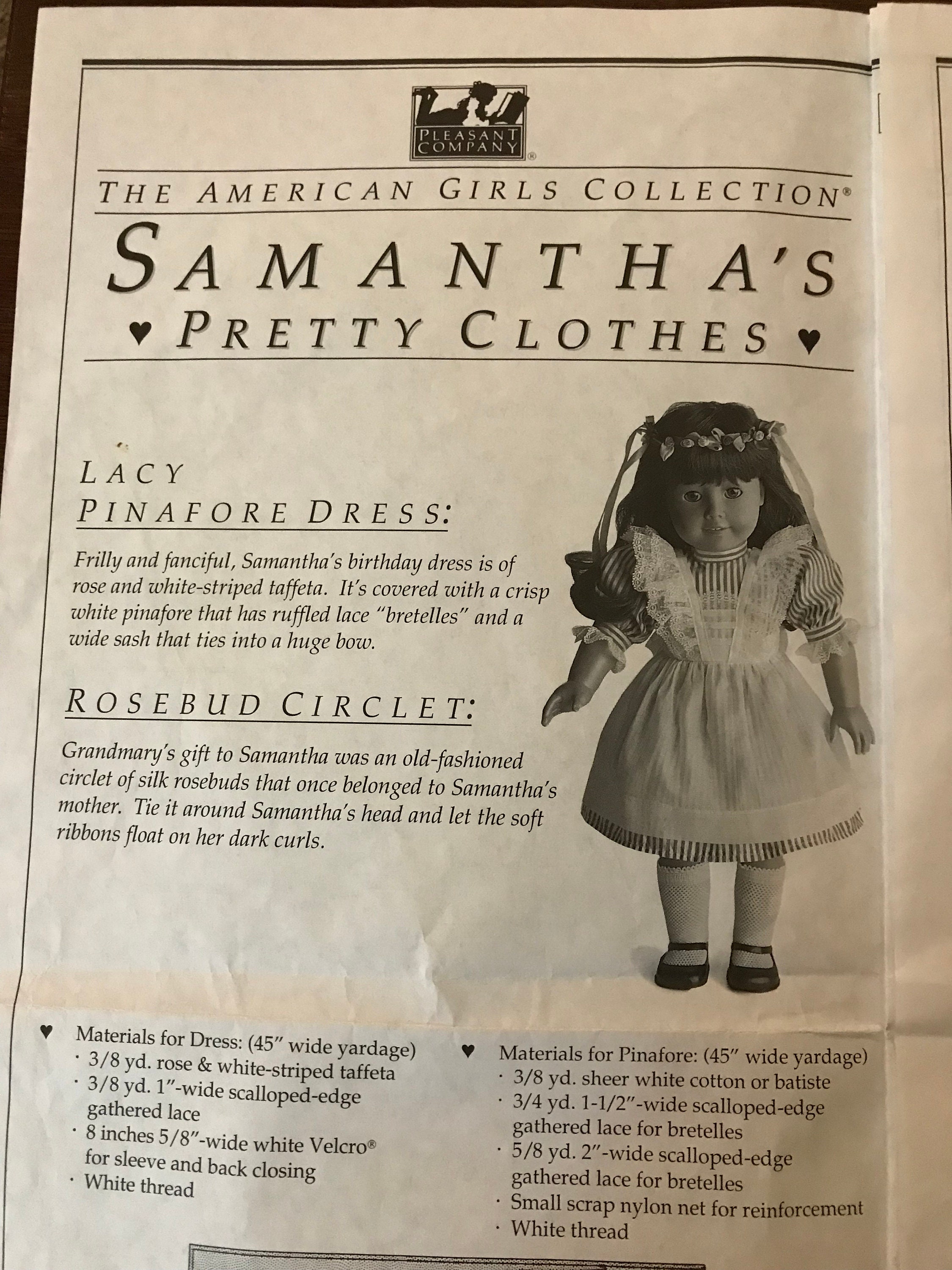 Pleasant Company American Girls Samantha Pretty Clothes - Etsy Australia