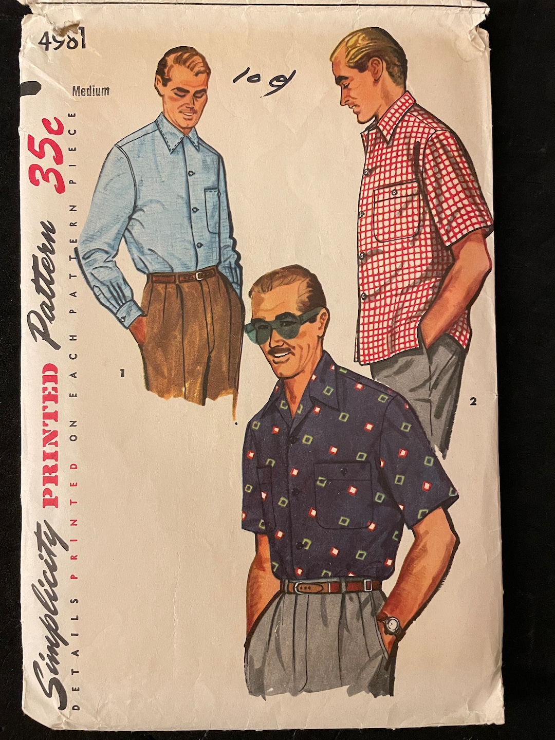 トップス 50s-60s Open Collar Check Shirt Old Joe Original Printed Open Collar Shirts – BROGUE