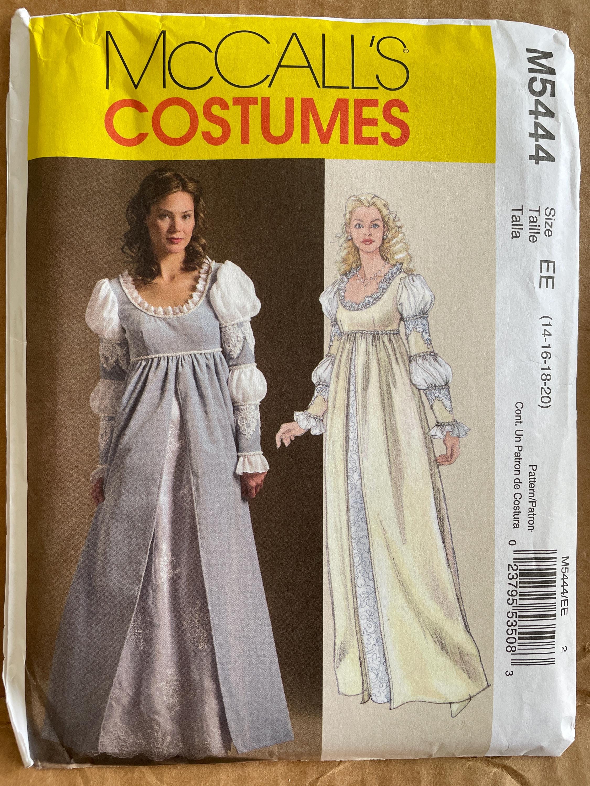 My Favorite Patterns for Dressing　アンティーク Mccalls M5444 5444 Pattern UNCUT Vintage 2000s Historic Medieval