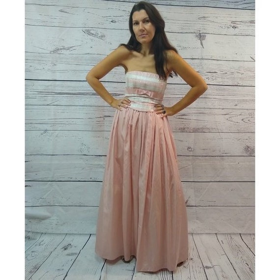 50s strapless dress