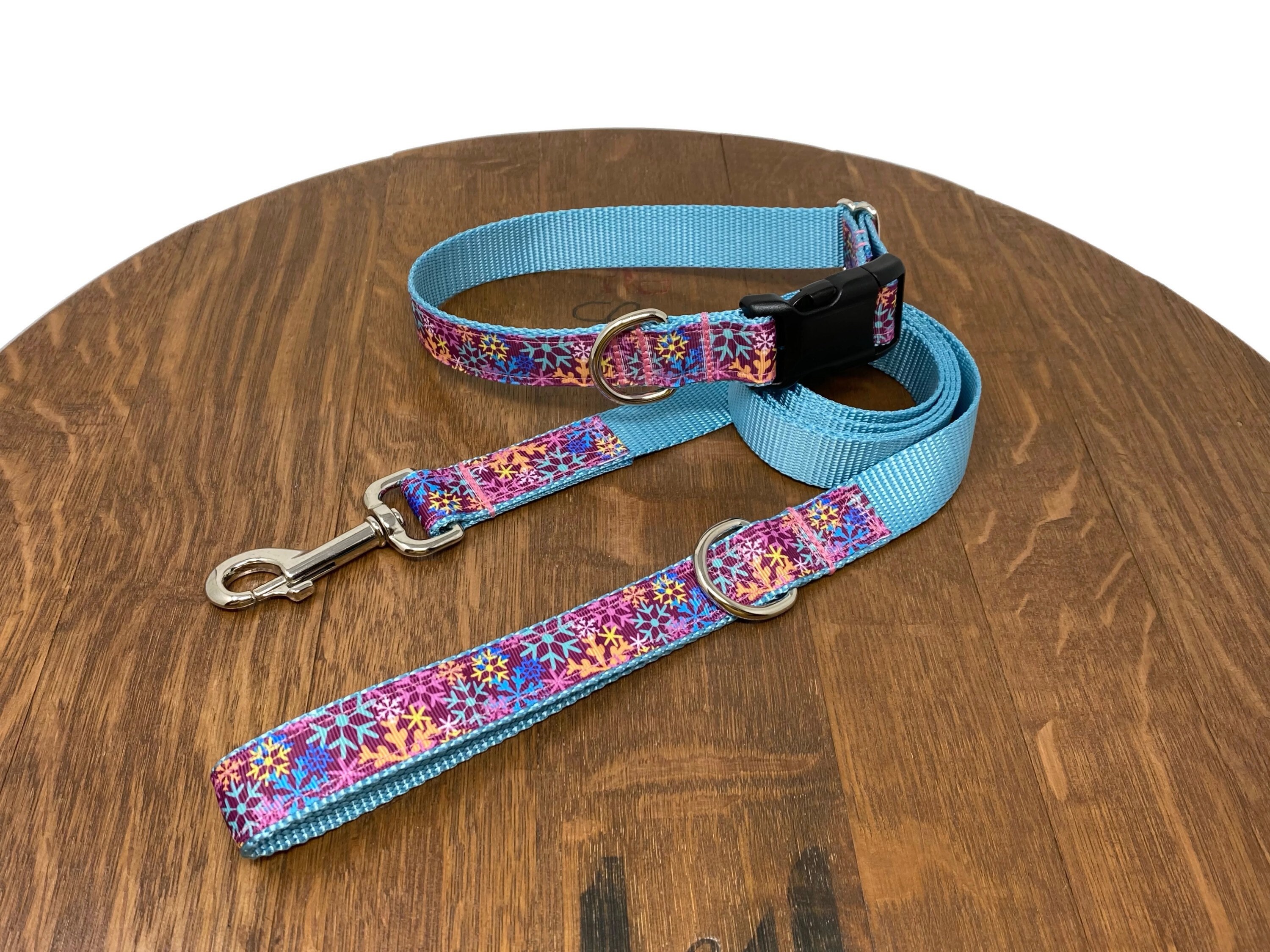 Matching Dog Collar and Patterned Leash Set Custom Set You Etsy