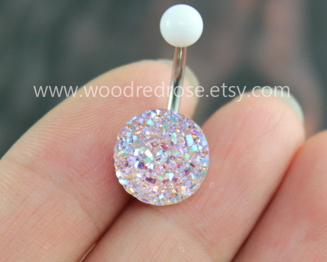 Sparkling belly ringblingbling belly button ringClear and Etsy