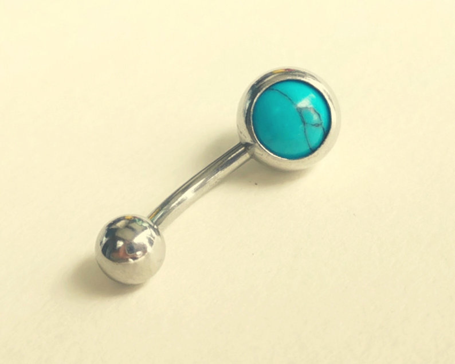 Dainty Belly Button Rings Turquoise Belly Rings turquoise Etsy