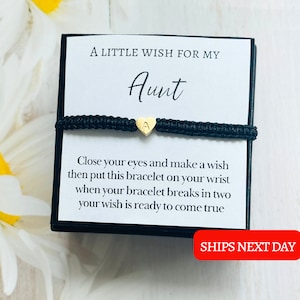 Pulsera de tía, regalo para tía, regalo de sobrino, regalo de tía, pulsera de tía, joyería de tía, regalo de cumpleaños de tía, regalo de sobrina, regalos de tía