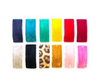 VELVET snap clip. YOU CHOOSE your color. Hair accessories for girls. Hair clips girls. Velvet hair clip. Hair clips toddler.