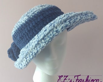 SALE - Novelty Winter & Fall Hat, Handmade Original Crochet Fuzzy Hat