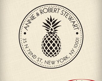 Pineapple Fruit Drawing Rubber Stamp for Stamping Crafting Planners