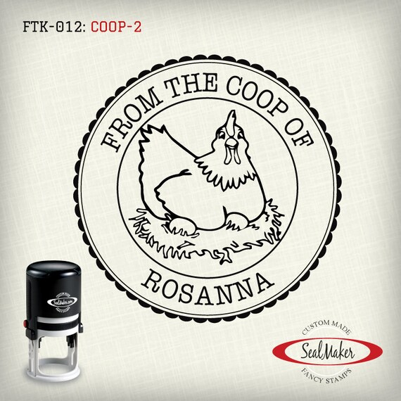 From the Coops Of... Stamp Custom Selfinking Stamp Etsy