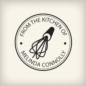 From the kitchen of Stamp, custom self-inking stamp - "Whisk"