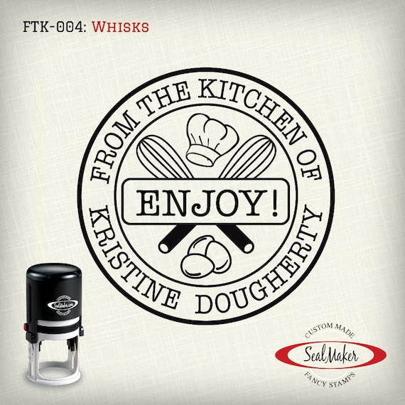 From the Kitchen of Stamp Custom Selfinking Stamp Etsy