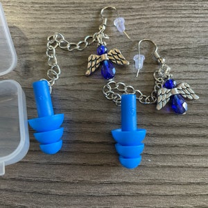 Angel Earplug Earrings for ADHD, Concerts, Music Festivals, Studying