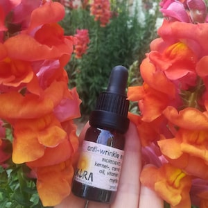 Anti-wrinkle (under) Eye Serum ~ All-Natural ~ Organic ~ Vegan ~ Mood Uplifting