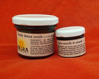 SUPER FOOD® Body Scrub & Mask [Limited Edition]~>All-Natural Detox~>gentle Exfoliation~>Cleansing~>Purification ~ for different skin types