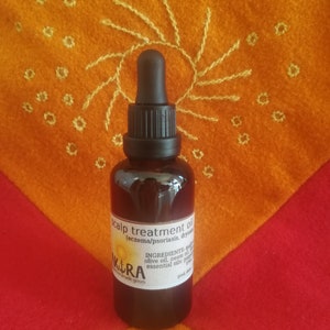 Organic Scalp Treatment Oil: Eczema & Psoriasis Relief [ Dryness / Itching / Dandruff] ~ Soothing touch from Nature