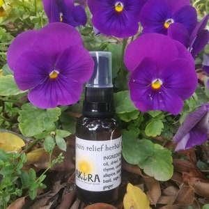 All Natural Organic Pain Relief Oil for sore muscles bruises numbness swelling Massage Oil with herbs and spices spray